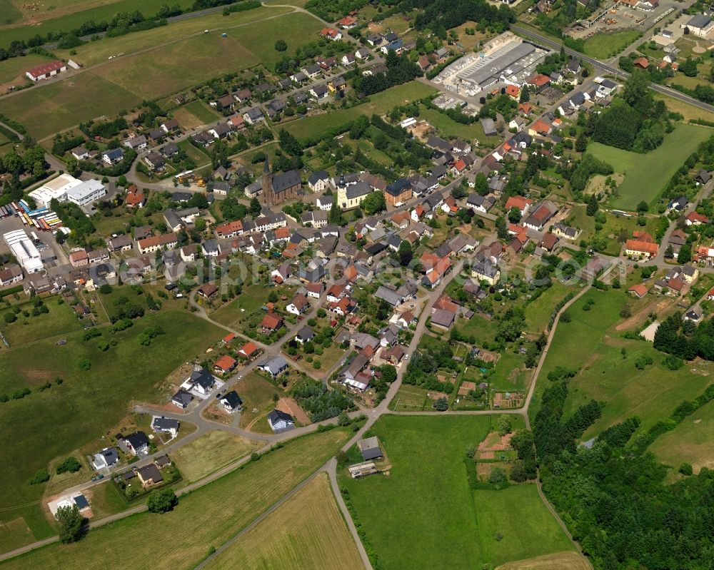 Aerial photograph Sien - Local view of the local church Sien in Rhineland-Palatinate