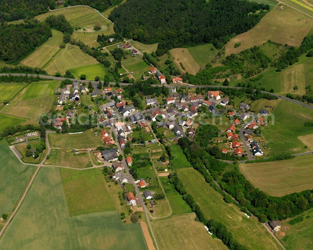 Sienhachenbach from above - Local view of the local church Sienhachenbach in Rhineland-Palatinate