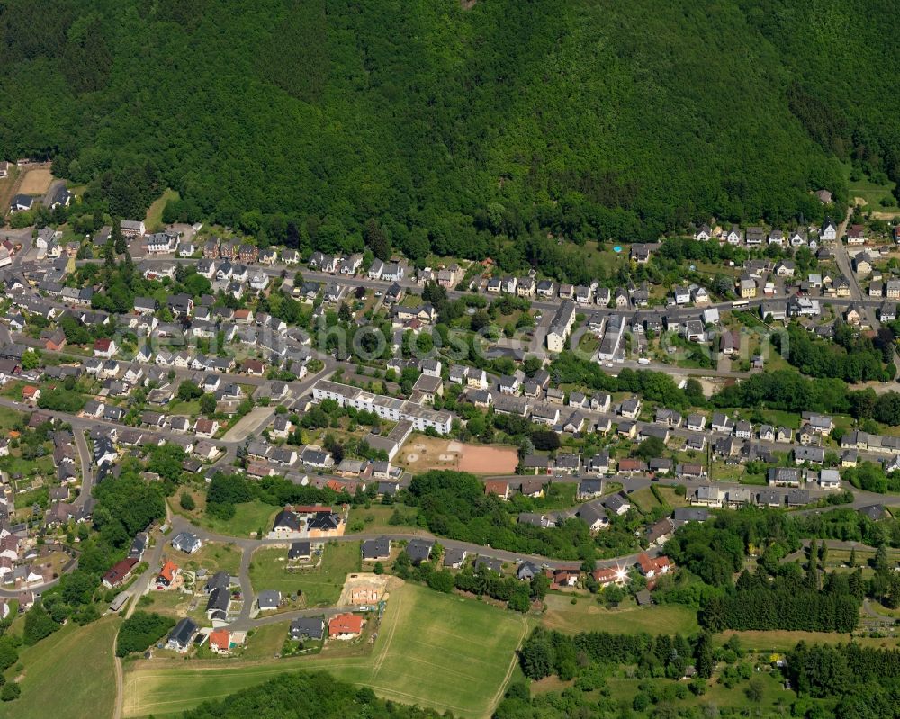 Tiefenstein from the bird's eye view: Local view of the local church Tiefenstein in Rhineland-Palatinate