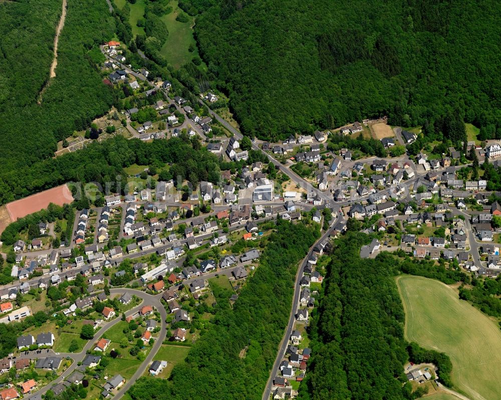 Tiefenstein from the bird's eye view: Local view of the local church Tiefenstein in Rhineland-Palatinate