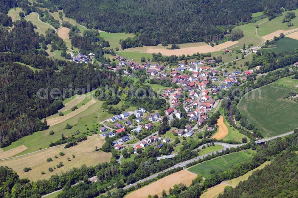 Aerial photograph Stühlingen - District Eberfingen in the city of Stuehlingen in the state Baden-Wuerttemberg, Germany