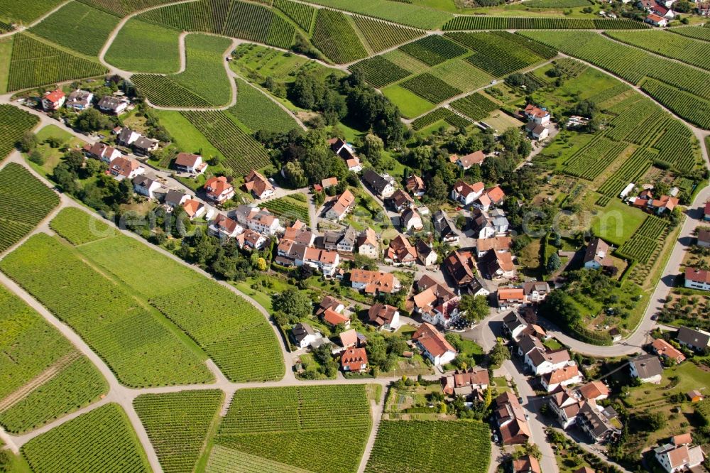 Bühl from the bird's eye view: Town View of the streets and houses of the residential areas in the district Eisental in Buehl in the state Baden-Wuerttemberg