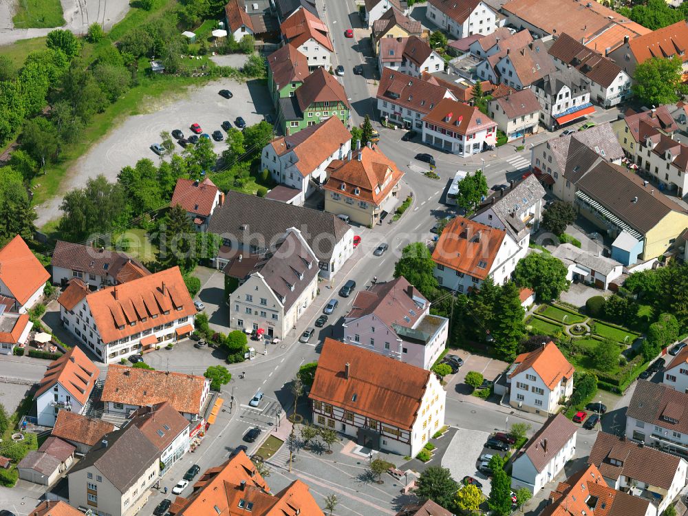 Aerial image Otterswang - Town View of the streets and houses of the residential areas in Otterswang in the state Baden-Wuerttemberg, Germany