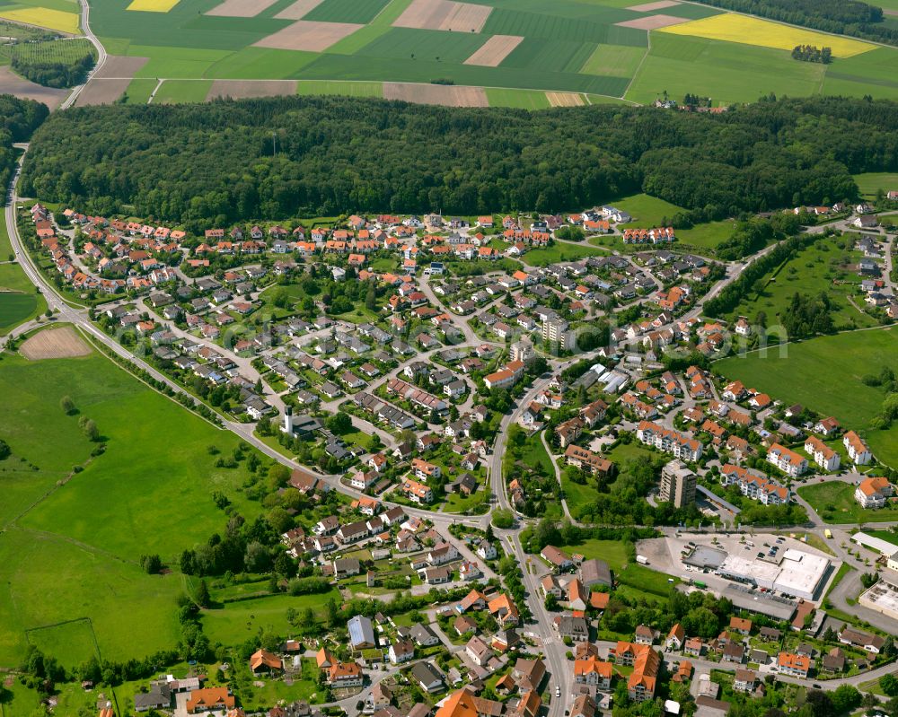 Otterswang from the bird's eye view: Town View of the streets and houses of the residential areas in Otterswang in the state Baden-Wuerttemberg, Germany