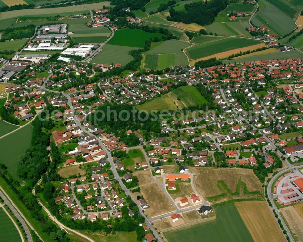 Aerial photograph Furth - Village view on the edge of agricultural fields and land in Furth in the state Bavaria, Germany