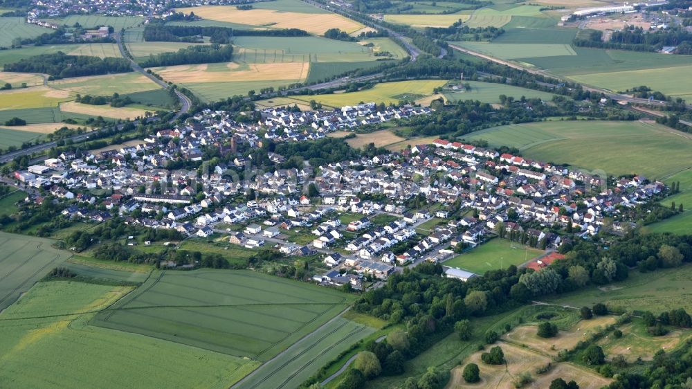 Geislar from the bird's eye view: Village view on the edge of agricultural fields and land in Geislar in the state North Rhine-Westphalia, Germany