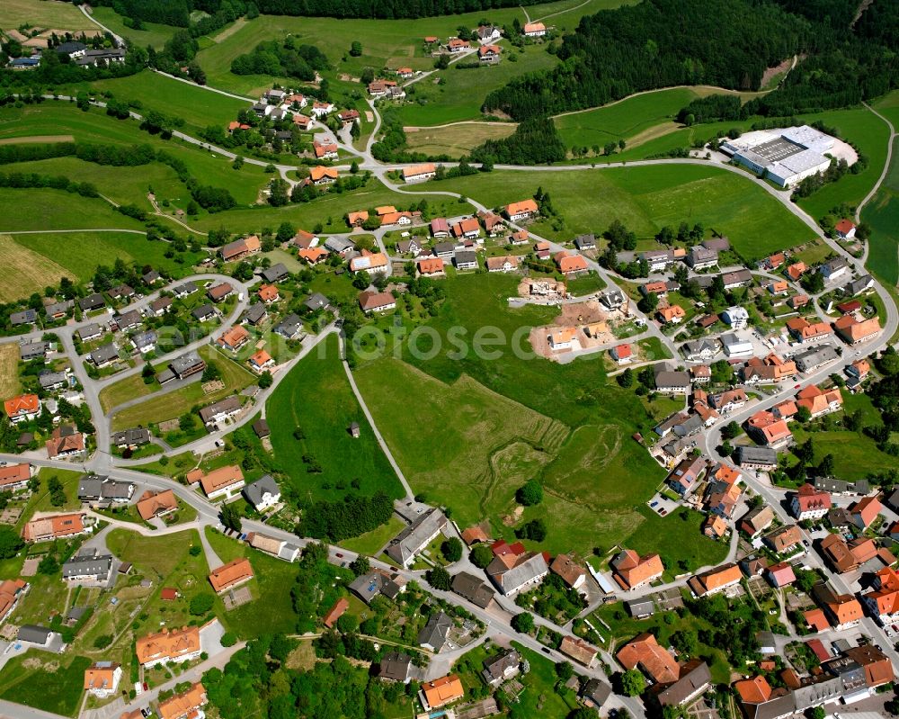 Görwihl from the bird's eye view: Village view on the edge of agricultural fields and land in Görwihl in the state Baden-Wuerttemberg, Germany