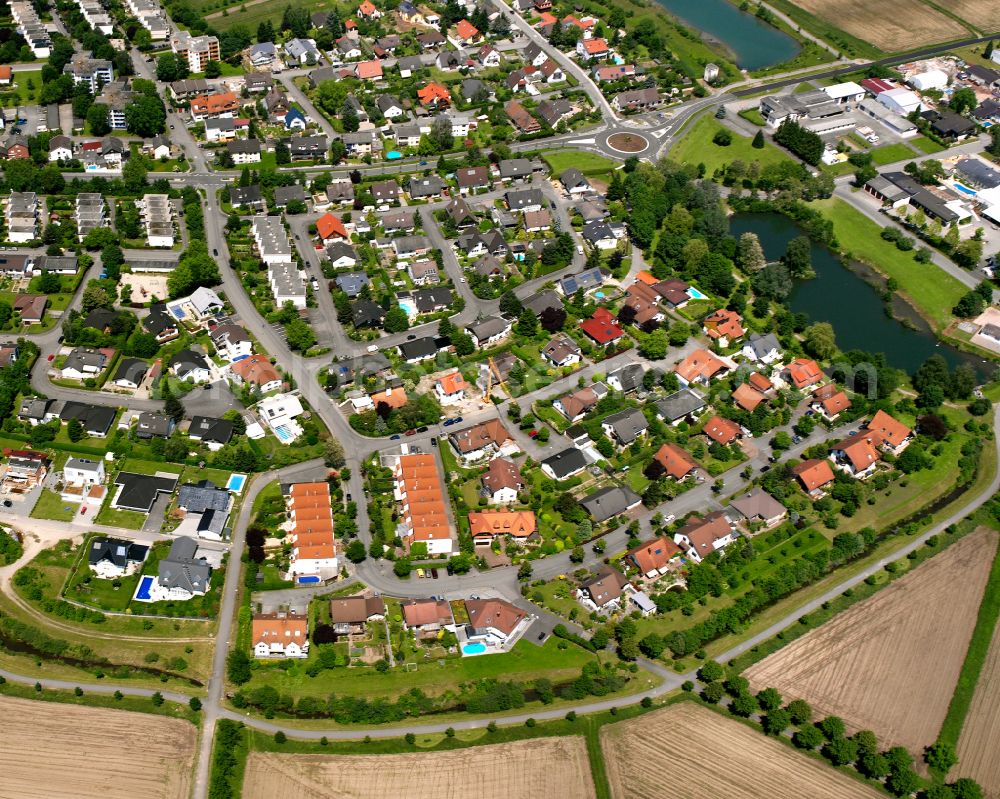 Marlen from the bird's eye view: Village view on the edge of agricultural fields and land in Marlen in the state Baden-Wuerttemberg, Germany