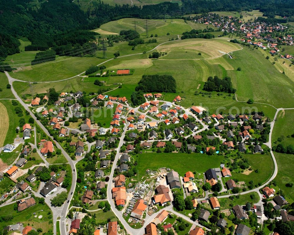 Rippolingen from the bird's eye view: Village view on the edge of agricultural fields and land in Rippolingen in the state Baden-Wuerttemberg, Germany