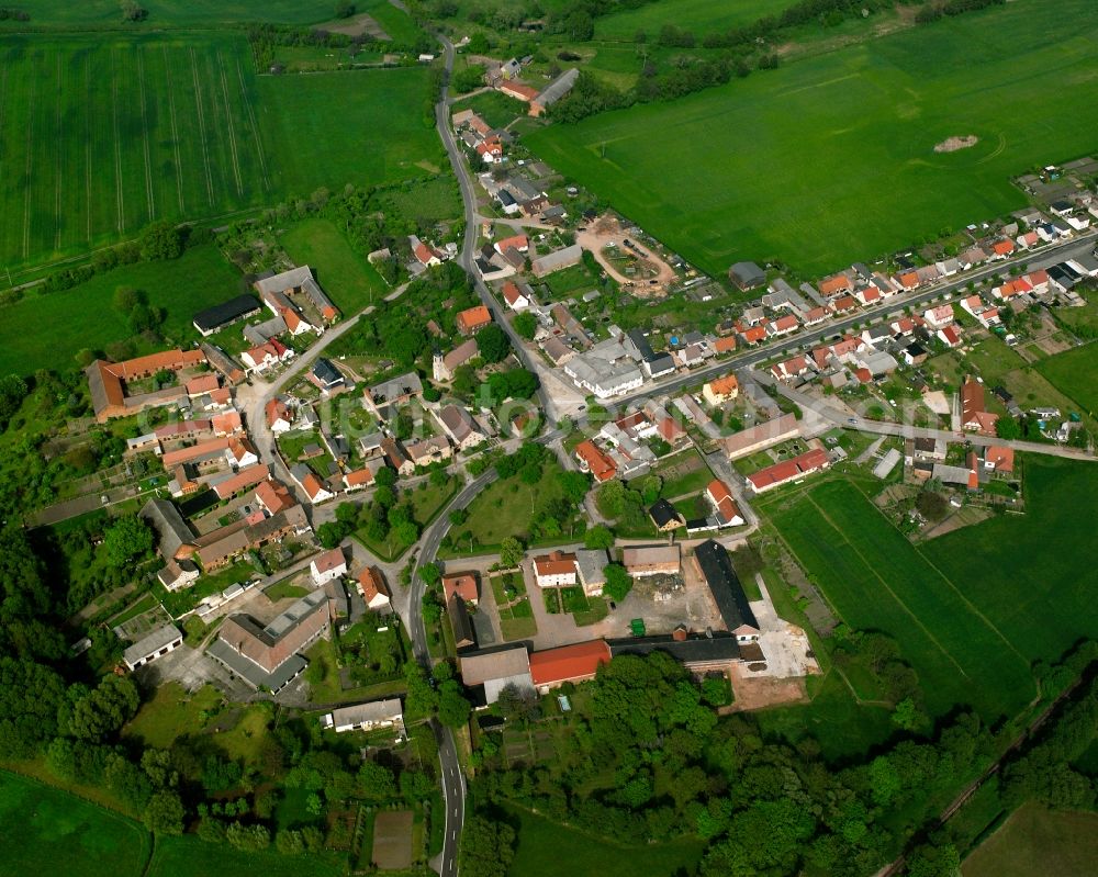 Aerial photograph Zeppernick - Village view on the edge of agricultural fields and land in Zeppernick in the state Saxony-Anhalt, Germany