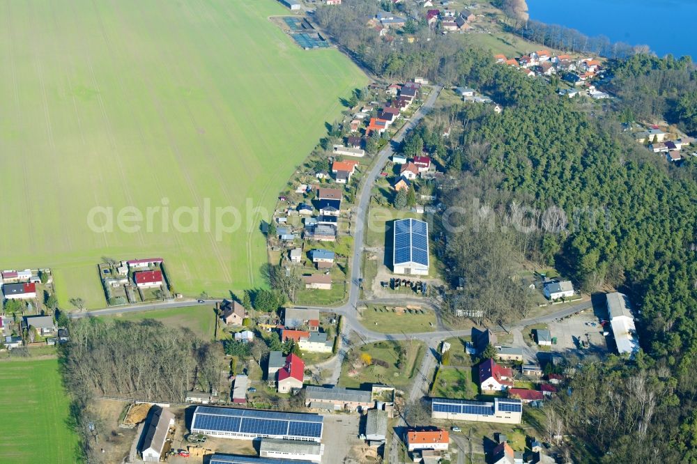 Aerial photograph Ranzig - Town View of the streets and houses in Ranzig in the state Brandenburg, Germany