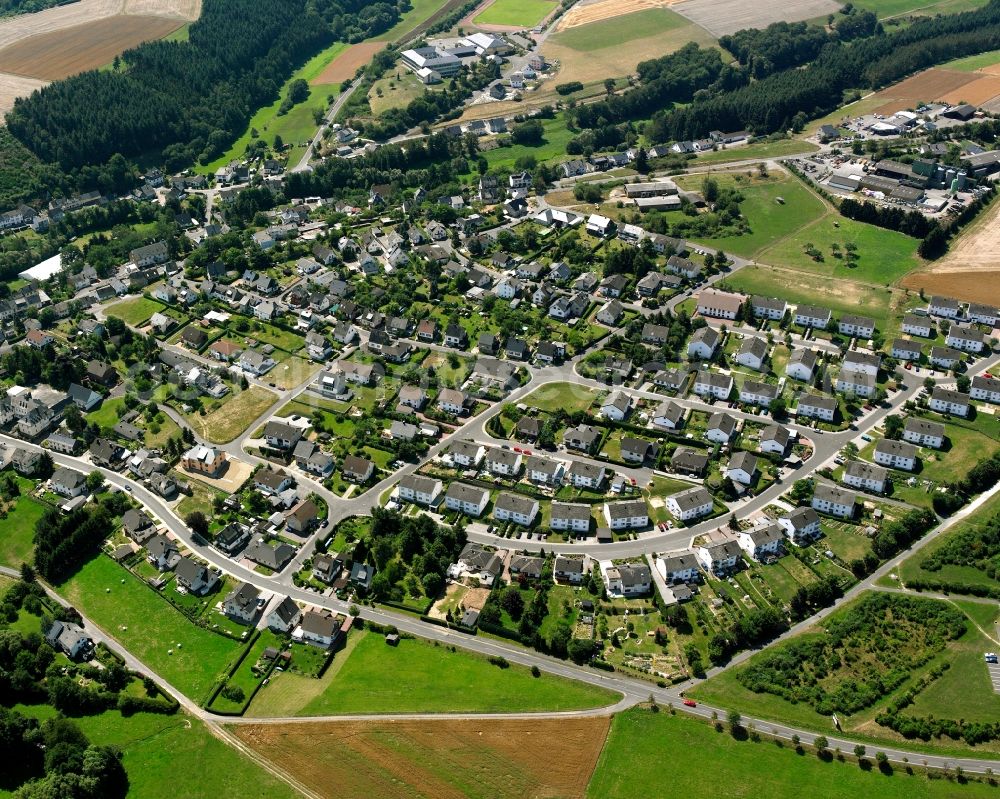 Rhaunen from the bird's eye view: Town View of the streets and houses of the residential areas in Rhaunen in the state Rhineland-Palatinate, Germany