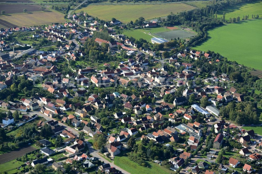 Riestedt from above - Townscape of Riestedt in the state Saxony-Anhalt