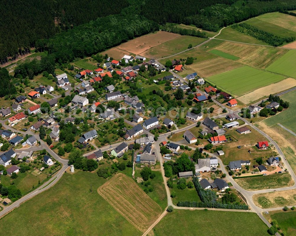 Rinzenberg from above - District view of Rinzenberg in the state Rhineland-Palatinate