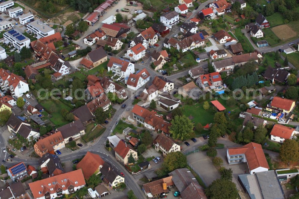 Aerial photograph Rümmingen - Town View of the streets and houses of the center of the residential areas in Ruemmingen in the state Baden-Wuerttemberg