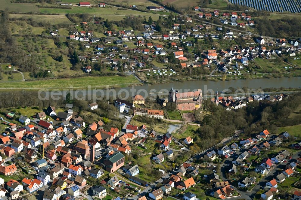 Aerial photograph Rothenfels - Town View of the streets and houses of the residential areas in Rothenfels in the state Bavaria, Germany