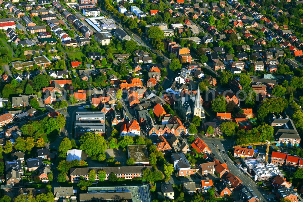 Aerial photograph Roxel - Town View of the streets and houses of the residential areas in Roxel in the state North Rhine-Westphalia, Germany