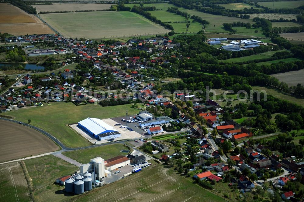 Aerial photograph Salzfurtkapelle - Town View of the streets and houses of the residential areas in Salzfurtkapelle in the state Saxony-Anhalt, Germany