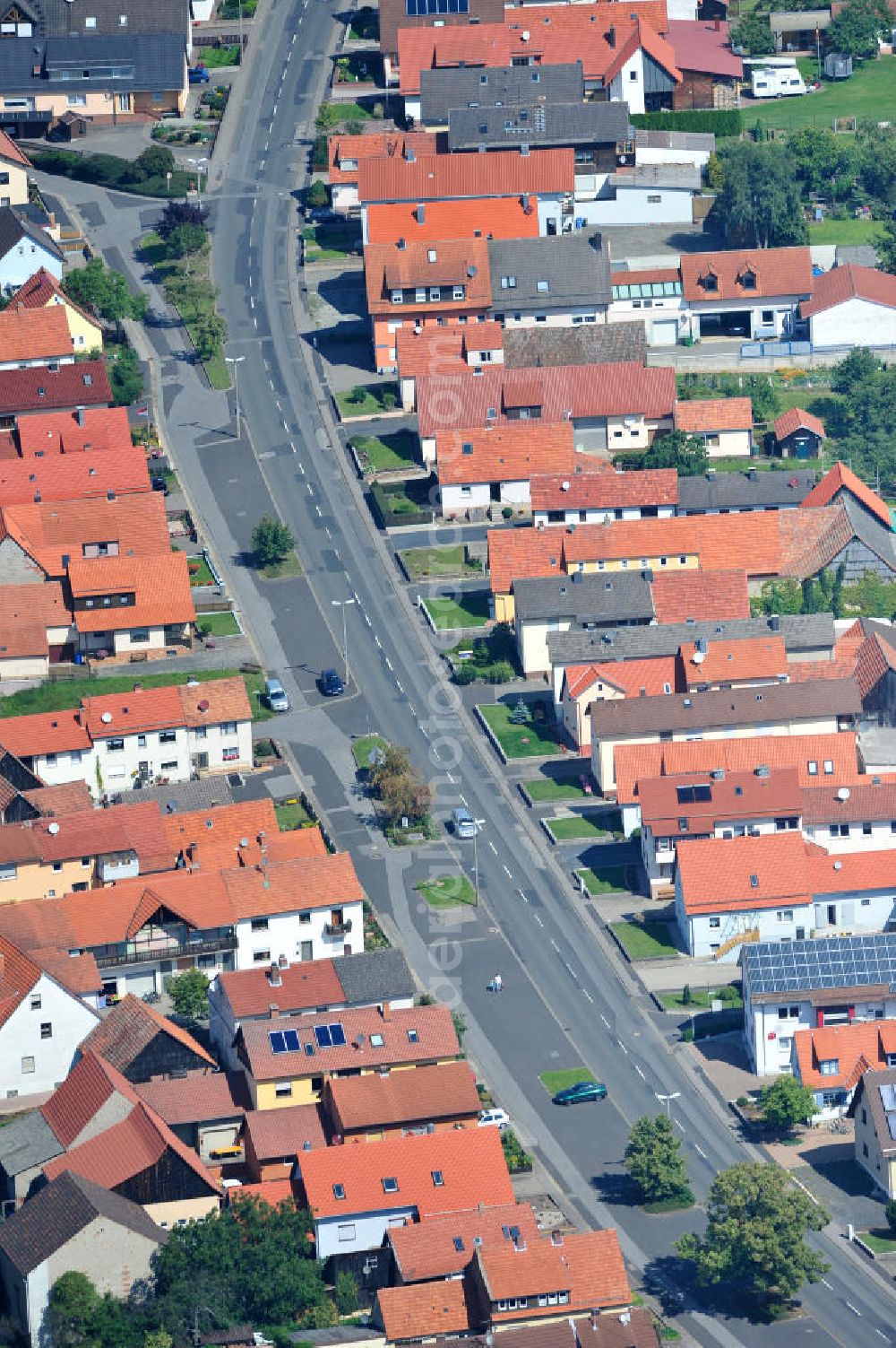 Aerial photograph Sandberg - View village Sandberg in Bavaria. Sandberg is a town in Lower Franconia district of Rhön-grave field