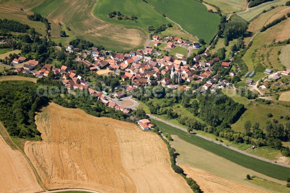 Sankt Alban from the bird's eye view: Town View of the streets and houses of the residential areas in Sankt Alban in the state Rhineland-Palatinate