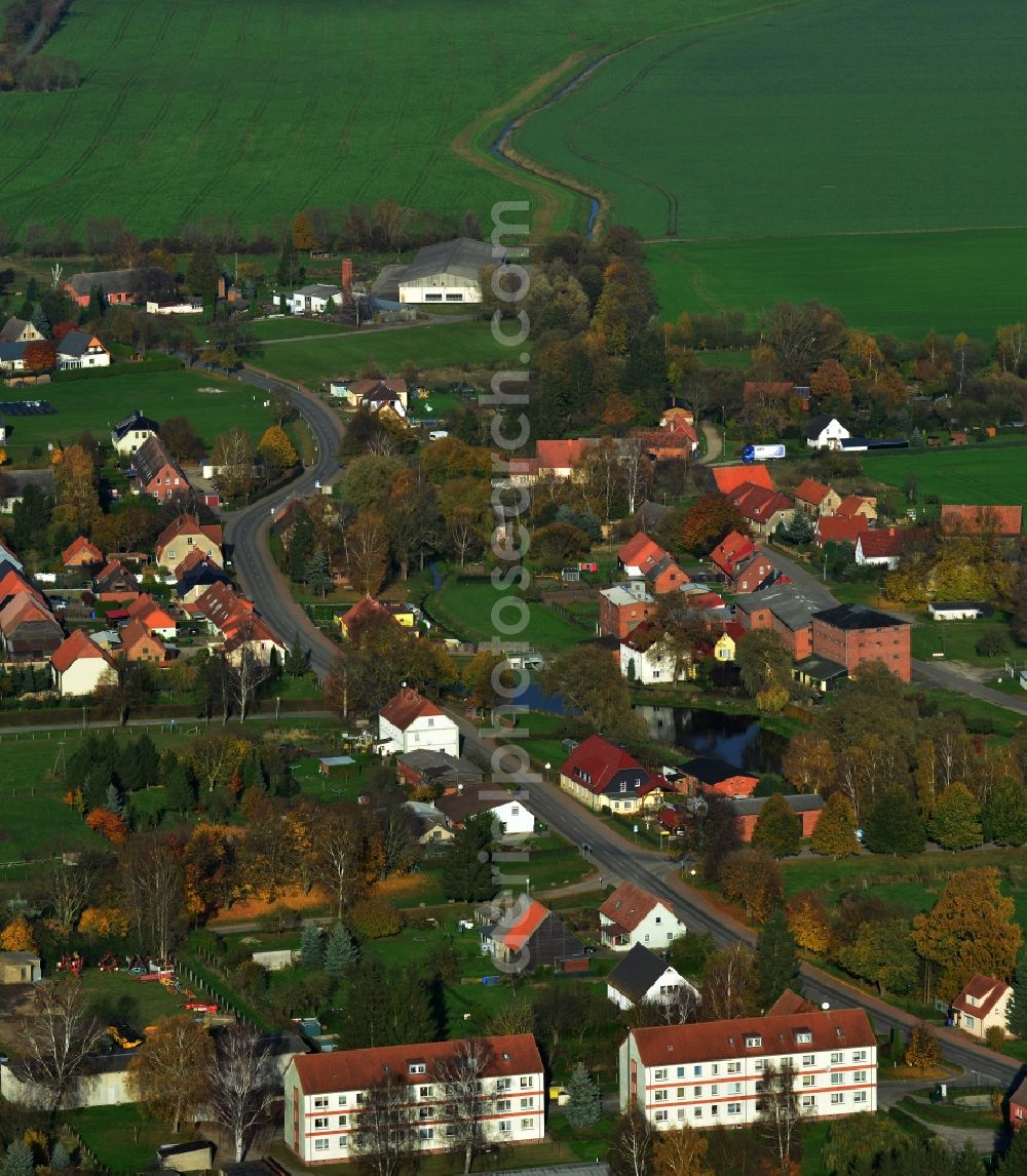 Aerial image Schönbeck - Town view of Schoenbeck in the state Mecklenburg-West Pomerania