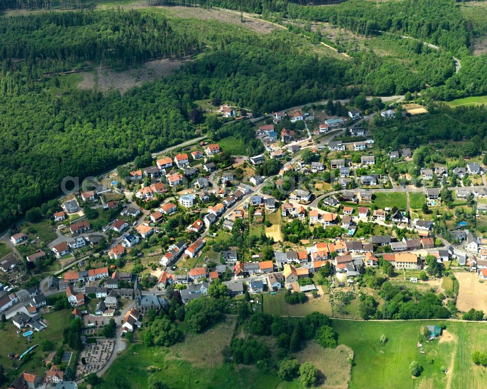 Aerial photograph Schöneberg - District view of Schoeneberg in the state Rhineland-Palatinate