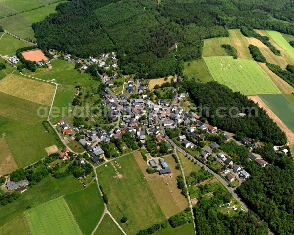 Schwarzerden from the bird's eye view: Townscape of Schwarzerden in the state of Rhineland-Palatinate