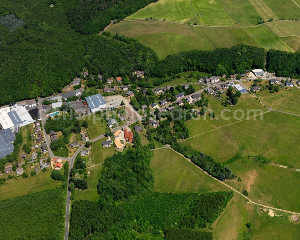 Schwollen from above - District view of Schwollen in the state Rhineland-Palatinate