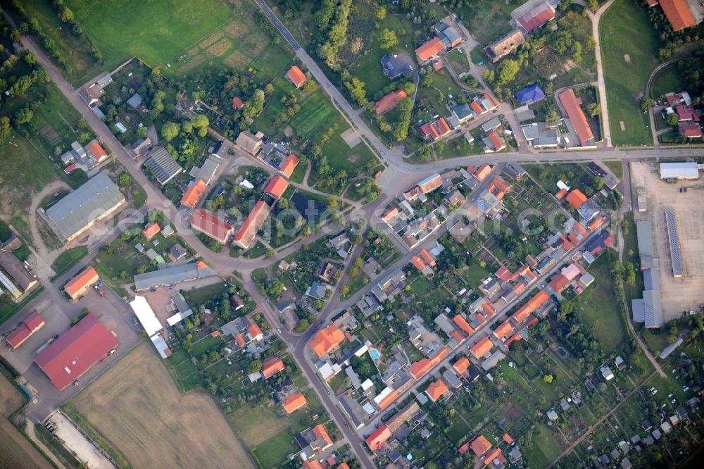 Gerlebogk from above - View of the South of Gerlebogk in the state of Saxony-Anhalt