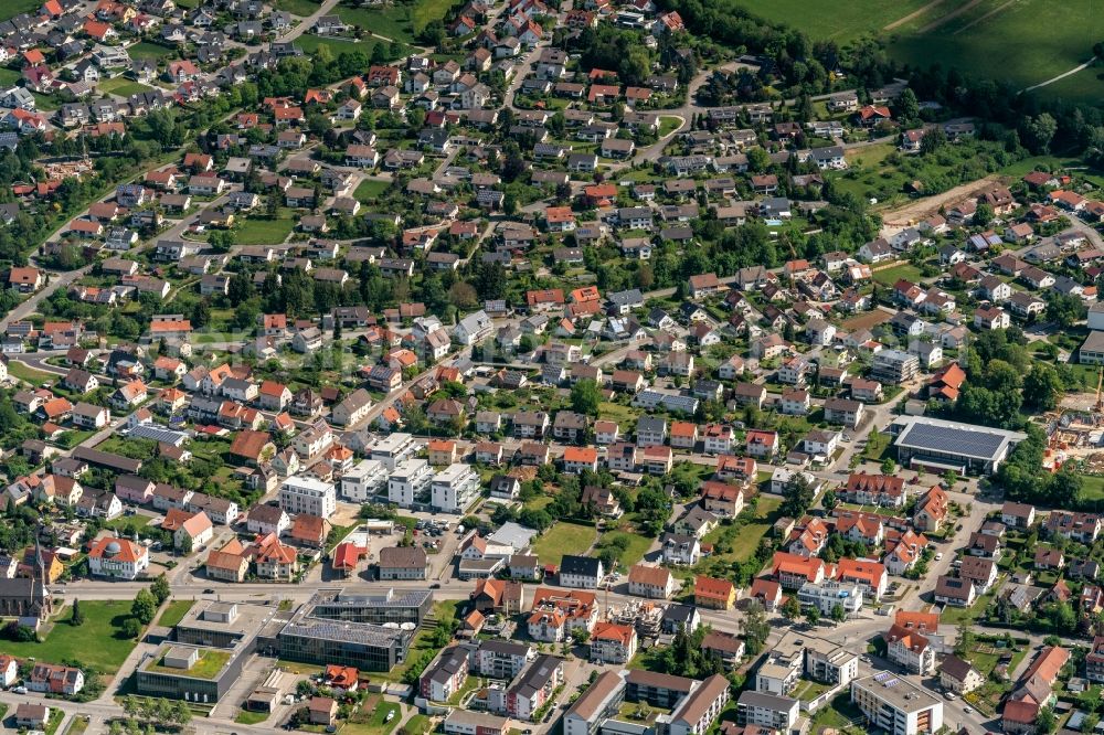 Aerial photograph Spaichingen - Town View of the streets and houses of the residential areas in Spaichingen in the state Baden-Wuerttemberg, Germany