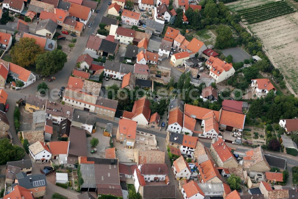 Aerial photograph Sprendlingen - View of Wolfsheim in Sprendlingen-Gensingen in the district of Mainz-Bingen in Rhineland-Palatinate