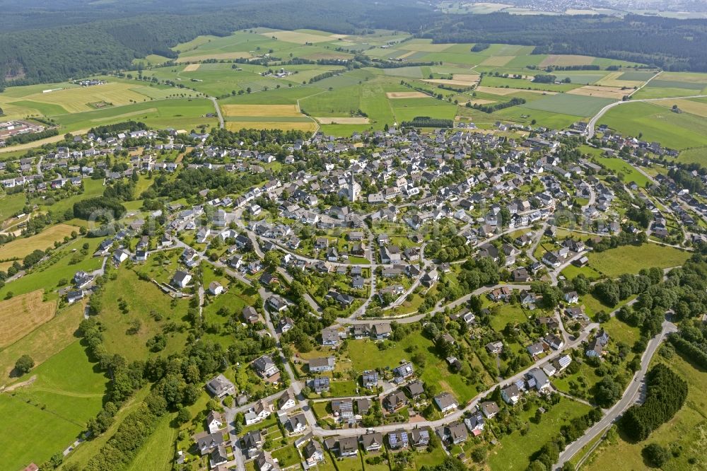 Aerial photograph Warstein Hirschberg - Local view of the district Hirschberg in the city Warstein in North Rhine-Westphalia