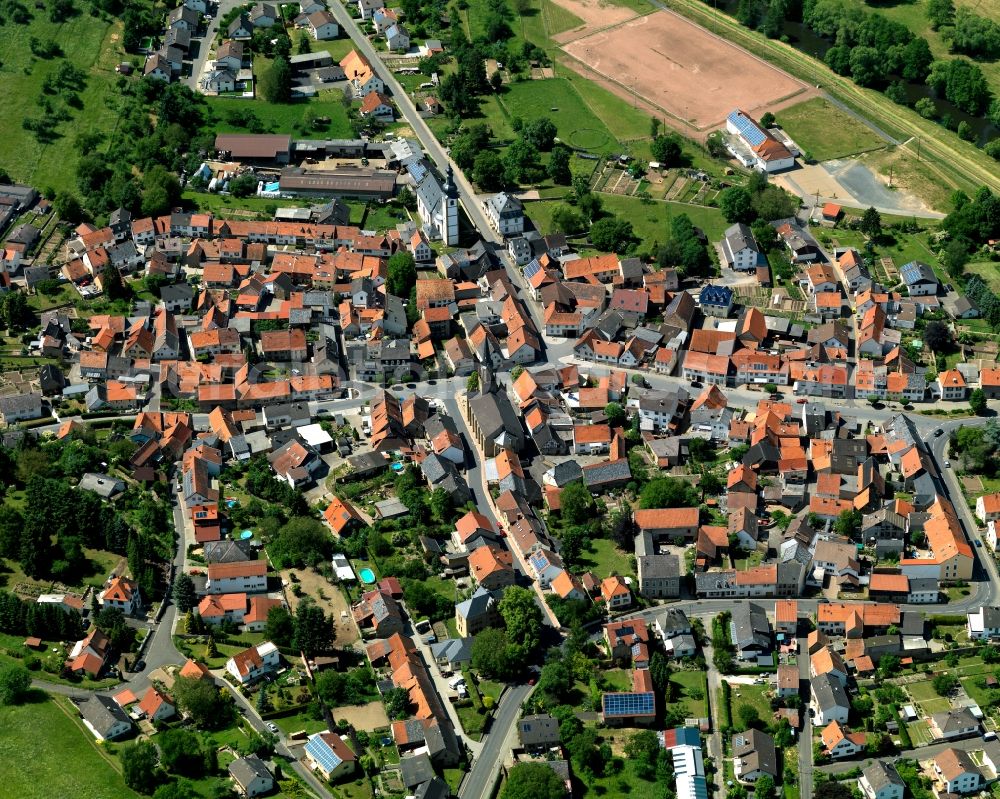 Aerial image Staudernheim - District view of Staudernheim in the state Rhineland-Palatinate