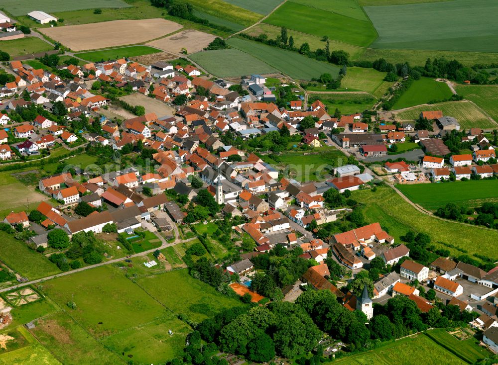 Aerial photograph Stetten - Town View of the streets and houses of the residential areas in Stetten in the state Rhineland-Palatinate, Germany