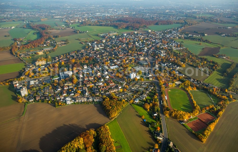 Stockum from the bird's eye view: View of Stockum in the state of North Rhine-Westphalia. View from the South-West