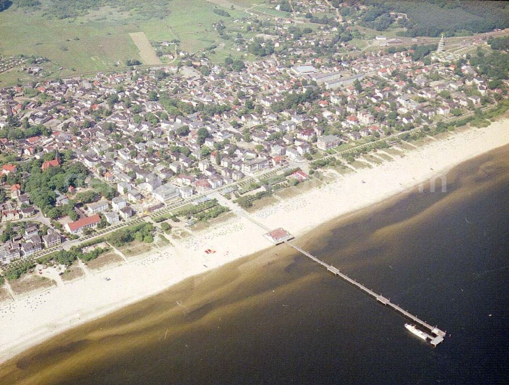 Aerial photograph Ahlbeck / Usedom - MV - Ortsansicht des Strandbereiches von Ahlbeck / Usedom.