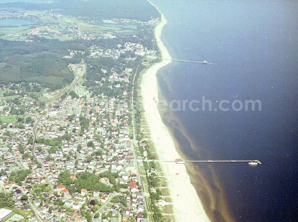 Aerial image Ahlbeck / Usedom - MV - Ortsansicht des Strandbereiches von Ahlbeck / Usedom.