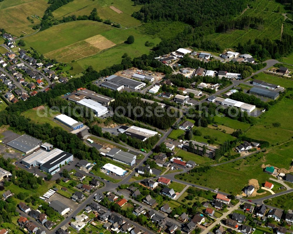 Aerial image Neunkirchen - View of Struthuetten in Neunkirchen in North Rhine-Westphalia. The village is near the border of Rhineland Palatinate