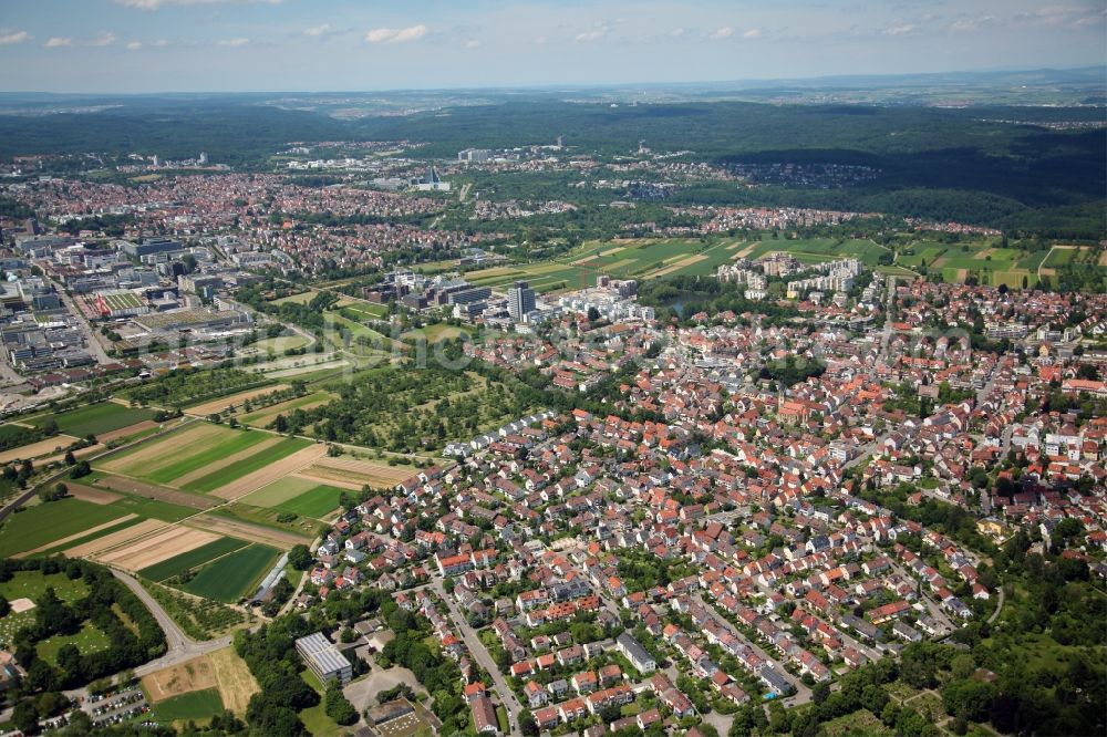 Aerial image Stuttgart-Möhringen - Local view of Stuttgart-Möhringen in the state of Baden-Württemberg