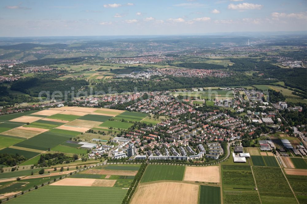 Aerial photograph Stuttgart-Steckfeld - Local view of Stuttgart-Steckfeld in the state of Baden-Württemberg