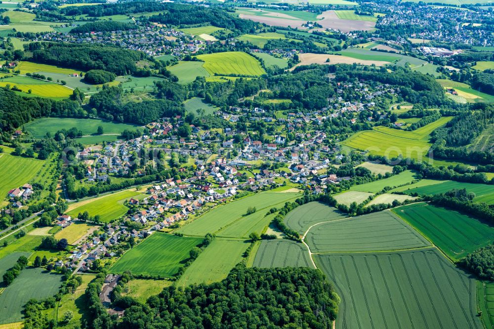 Aerial image Talle - Town view of Talle near Kalletal in the state North Rhine-Westphalia, Germany