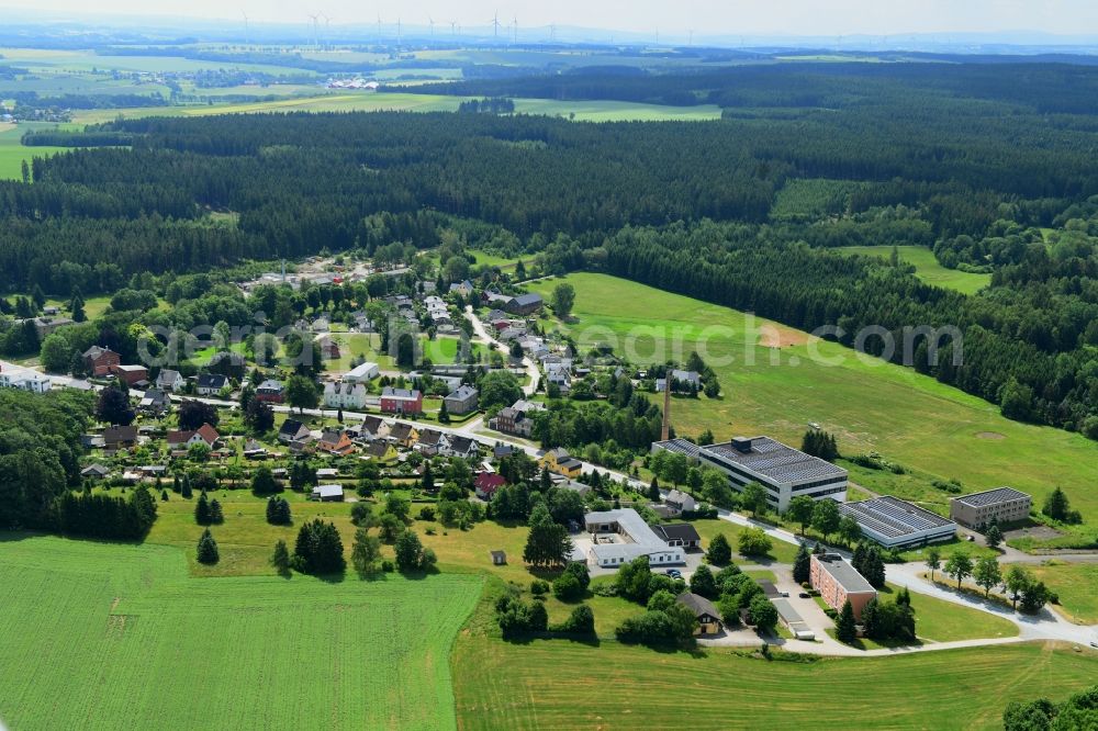 Aerial photograph Tanna - Town View of the streets and houses in Tanna in the state Thuringia, Germany