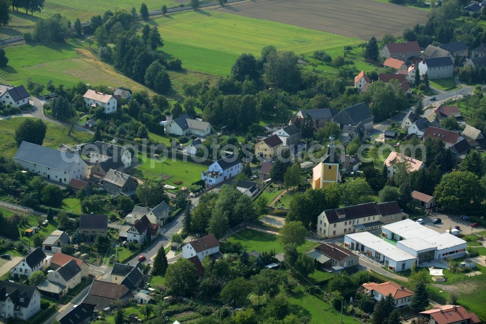 Tautenhain (Frohburg) from above - View of Tautenhain in the state of Saxony