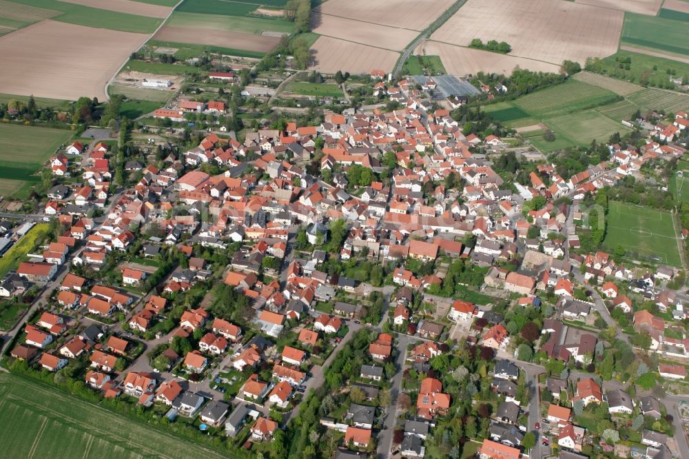 Aerial photograph Uelversheim - Local view of Uelversheim in the state of Rhineland-Palatinate