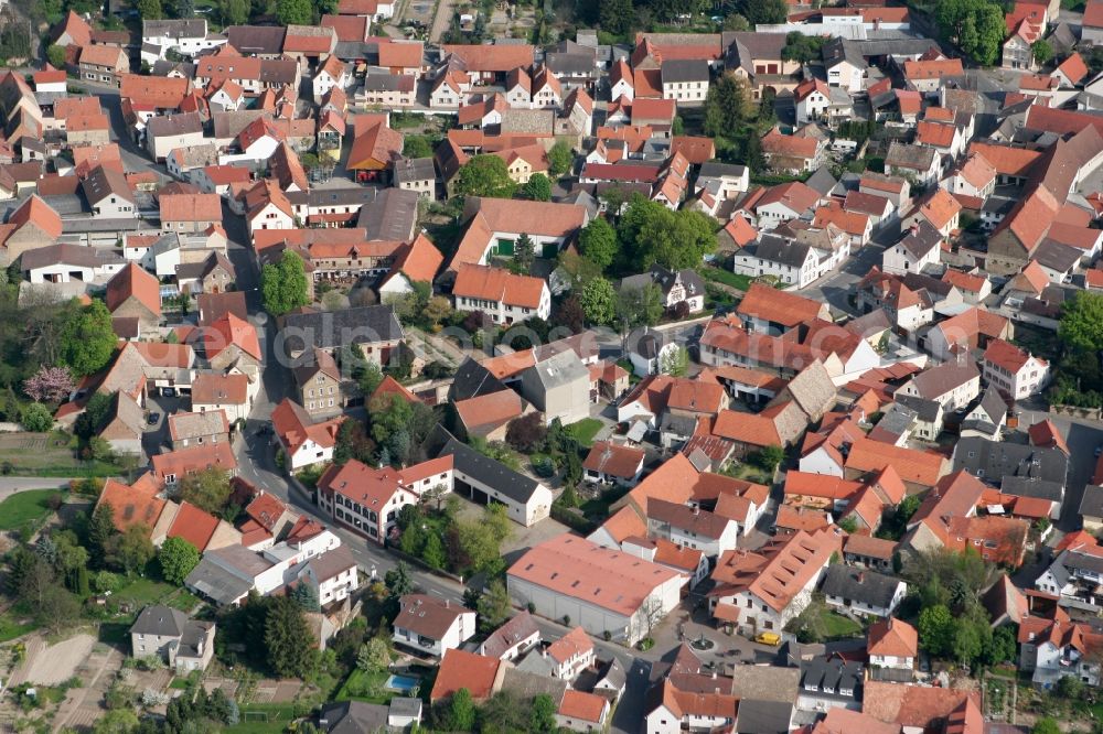 Aerial image Uelversheim - Local view of Uelversheim in the state of Rhineland-Palatinate