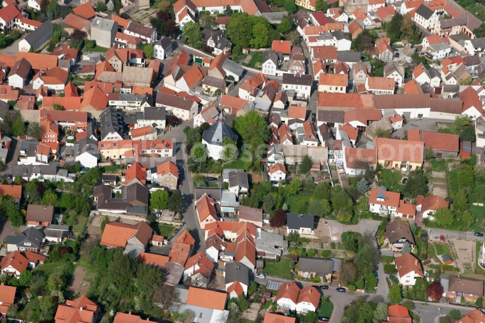 Aerial photograph Uelversheim - Local view of Uelversheim in the state of Rhineland-Palatinate