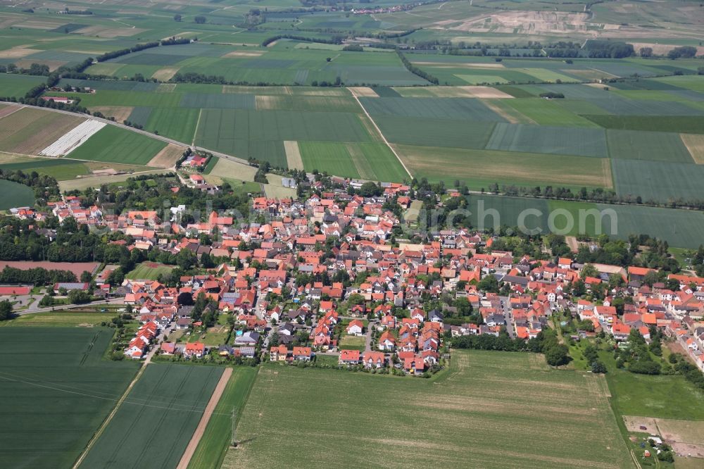 Undenheim from the bird's eye view: Local view of Undenheim in the state of Rhineland-Palatinate