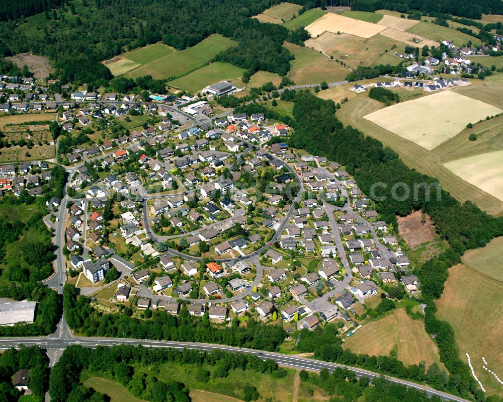 Aerial photograph Valbert - Town View of the streets and houses of the residential areas in Valbert in the state North Rhine-Westphalia, Germany