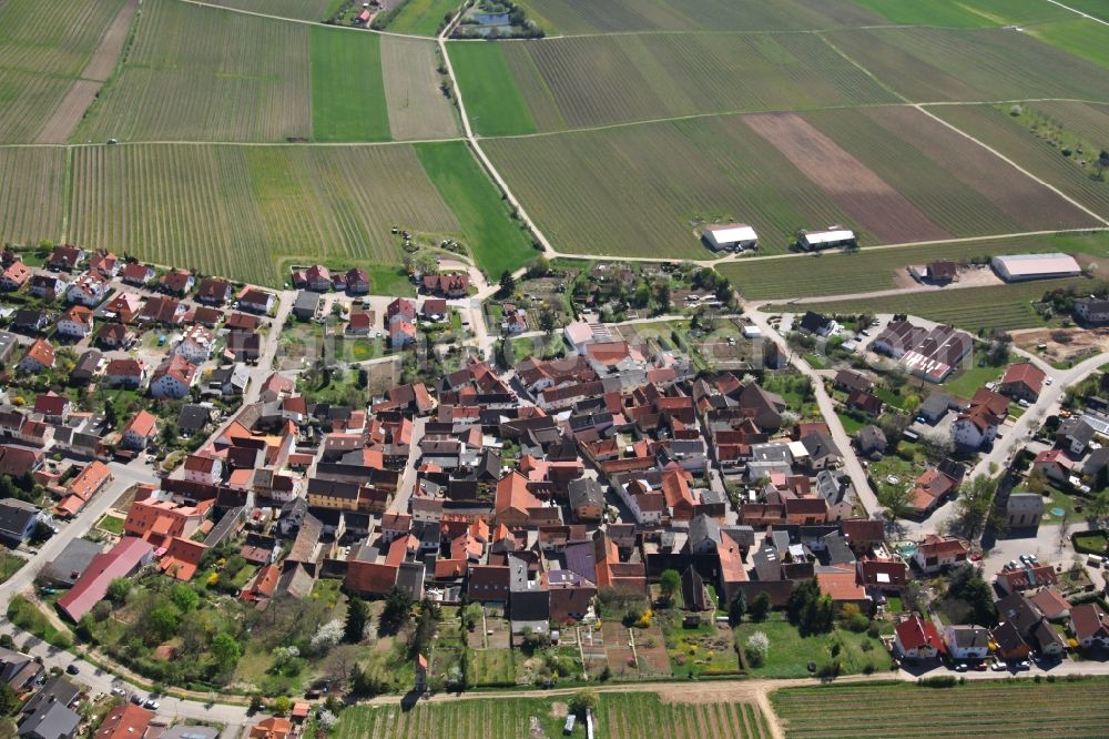 Aerial image Vendersheim - Local view of Vendersheim in the state of Rhineland-Palatinate