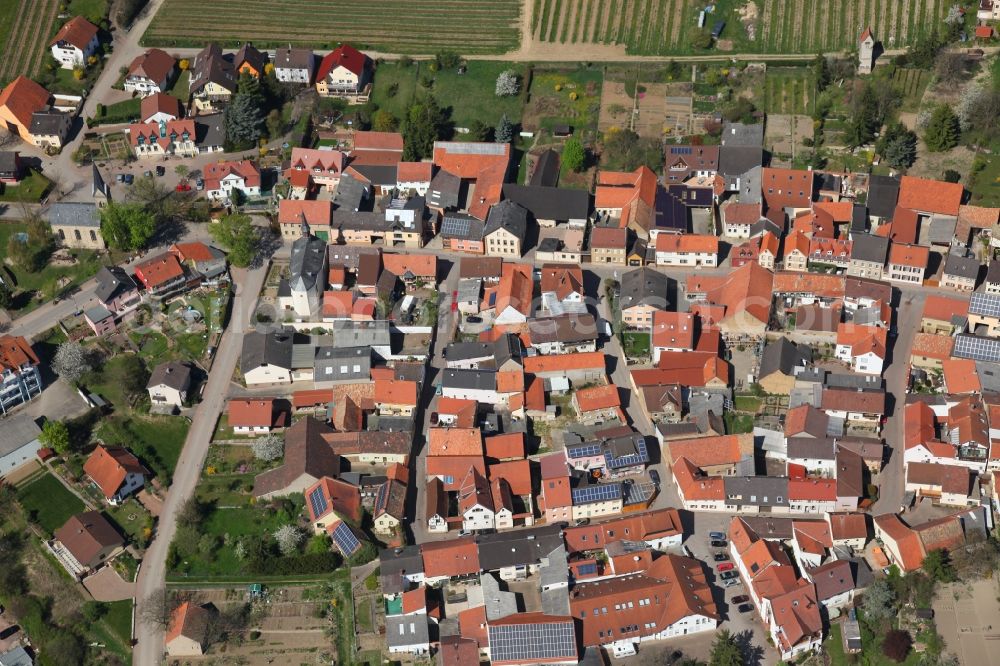 Aerial photograph Vendersheim - Local view of Vendersheim in the state of Rhineland-Palatinate